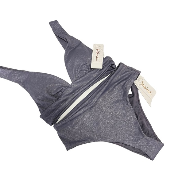 Raisins Island Swim 2 piece Set Metallic Size  Small - Picture 3 of 5